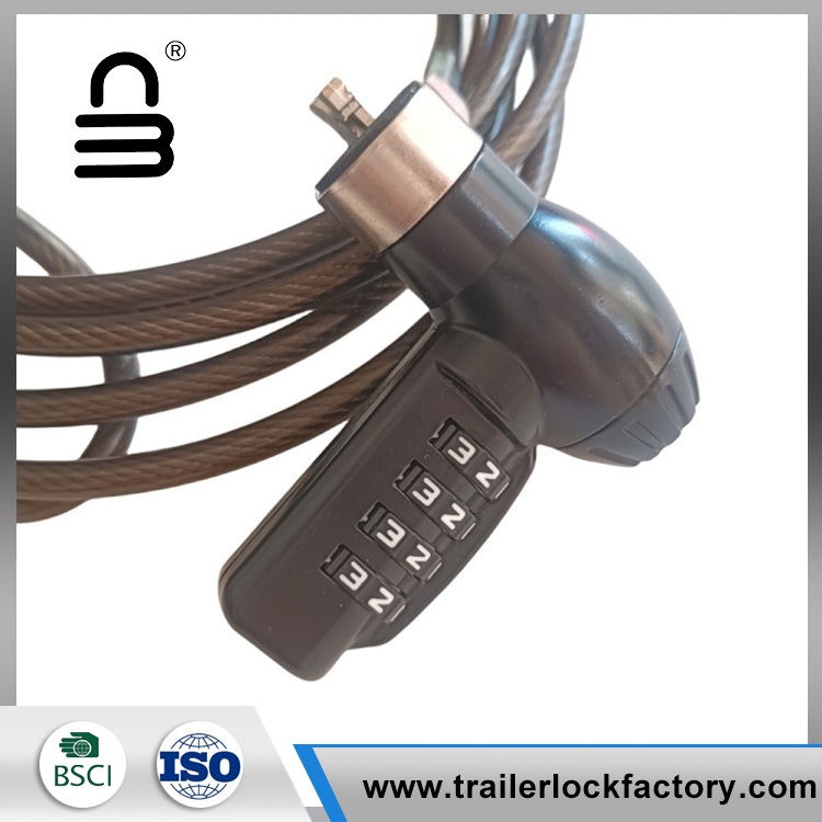 Alloy cable laptop lock