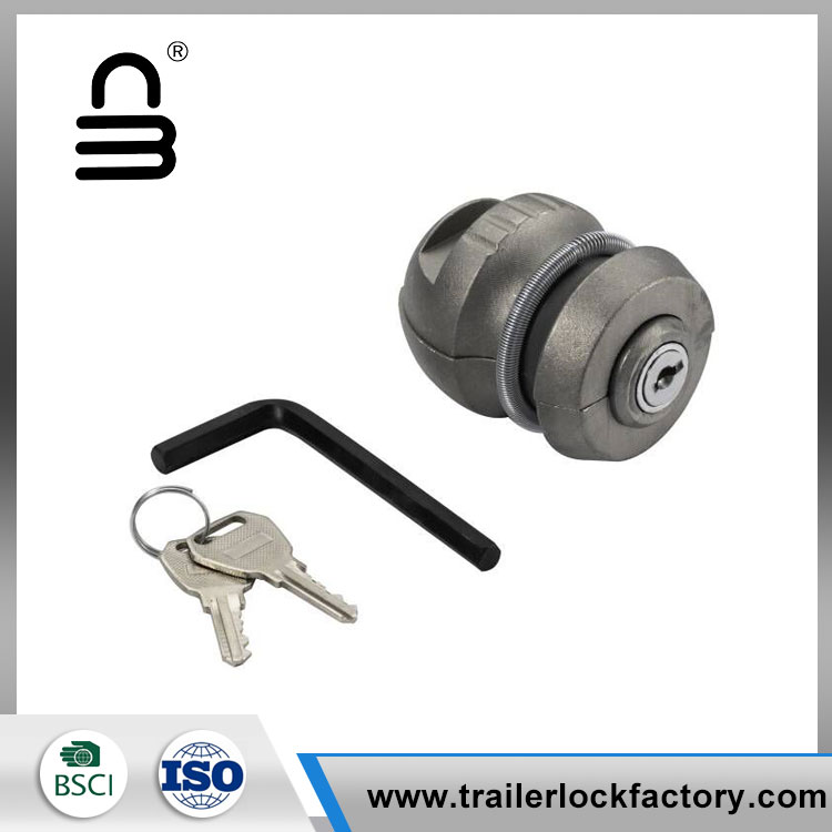 Gray na Trailer Hitch Ball Lock