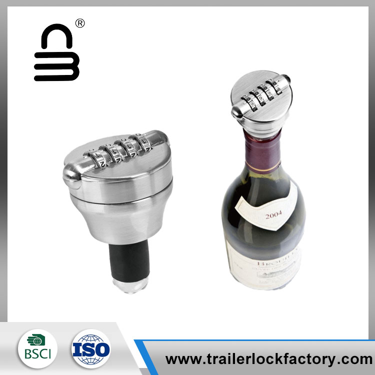 Password Red Wine Bottle Lock Stopper