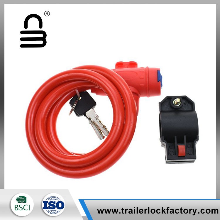 Red plastic cable lock