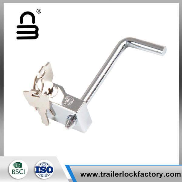 Right-Angle Trailer Hitch Pin Lock