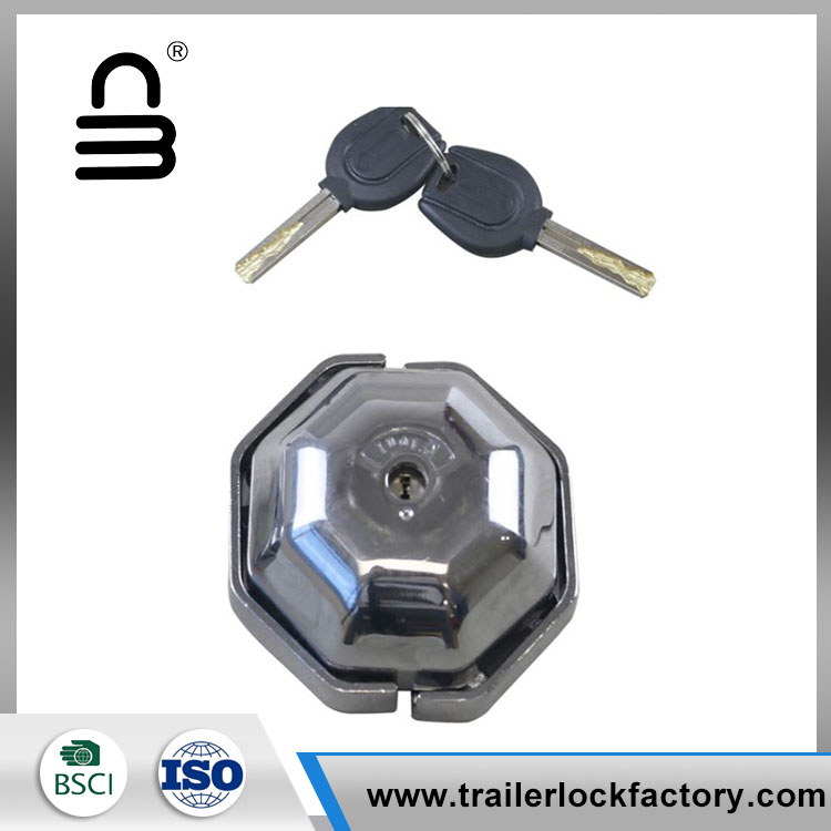 Round Harden Steel Hockey Puck Lock Para sa Van Truck