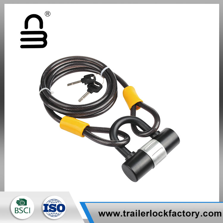 Steel Cable na May Loop At U Lock