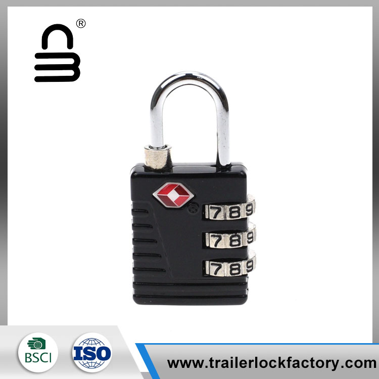 TSA 3 Digit Combination Travel maleta Padlock